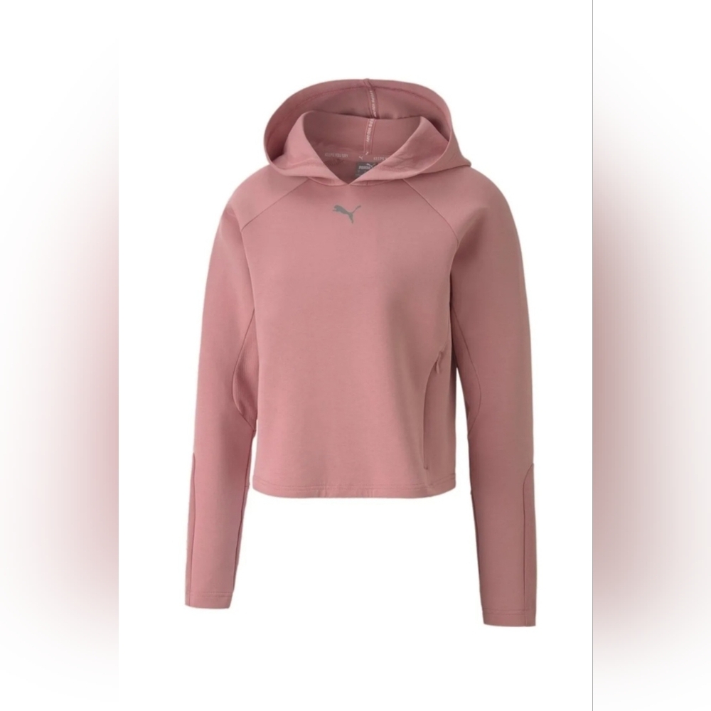 Puma Evostripe Hoodie Pink Women's Sweatshirt. Size Medium